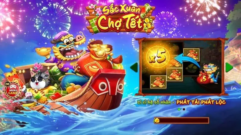 Quay hũ sắc xuân chợ Tết