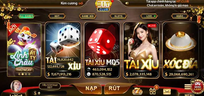 HitClub là sân chơi chất lượng giúp trải nghiệm Tài Xỉu online đỉnh cao, lý thú